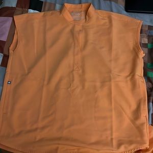 Figs Rafaela scrub top, Papaya color